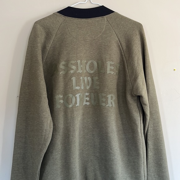 Green assholes live forever zip up mens - Picture 4 of 4